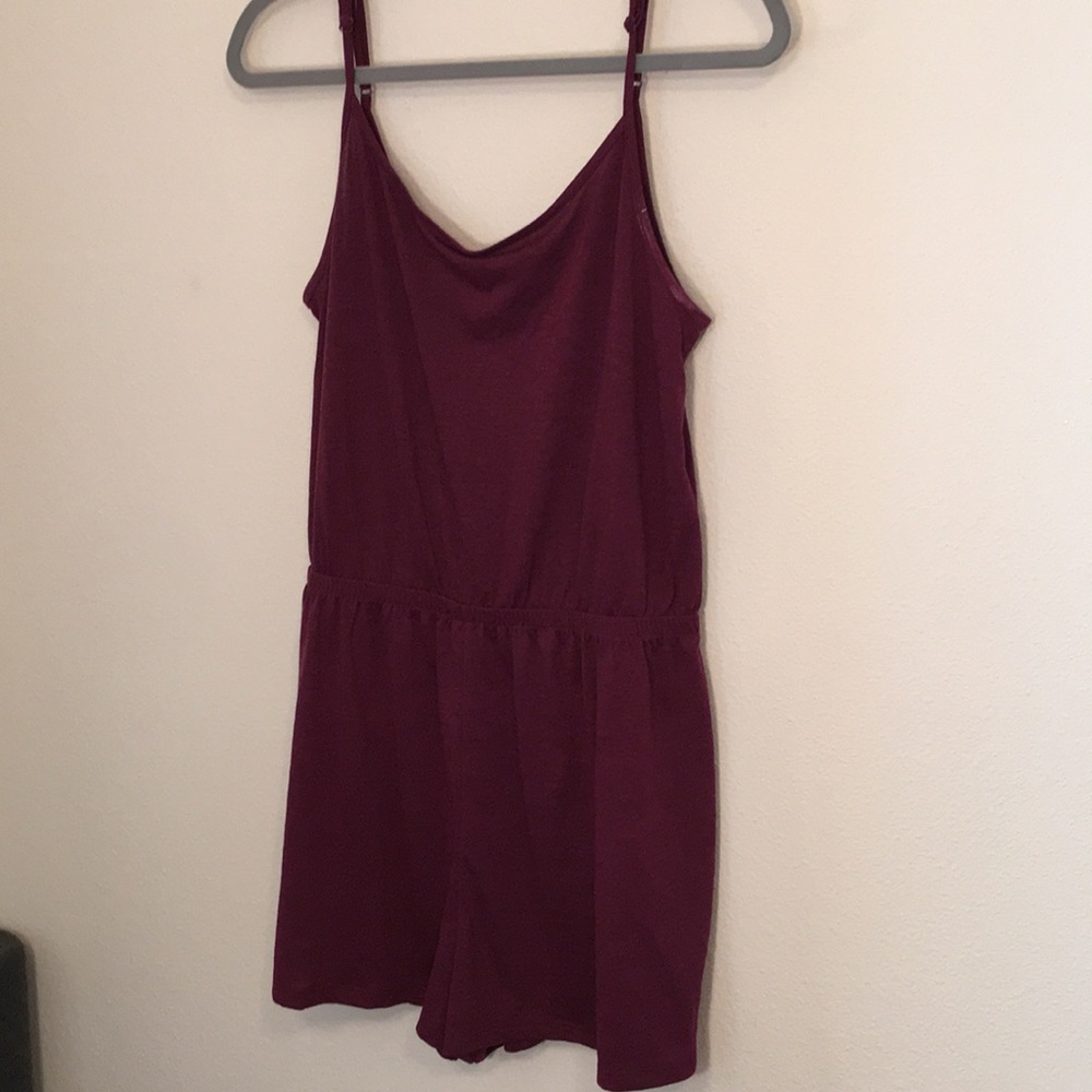 H&M Basic Soft Maroon Romper